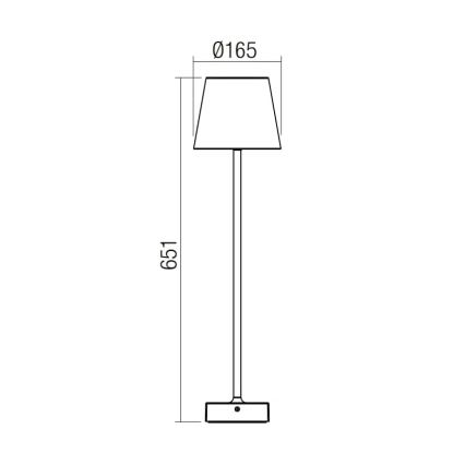 Redo 9126 - LED-Außenleuchte GIORGIO LED/7W/230V IP65 weiß