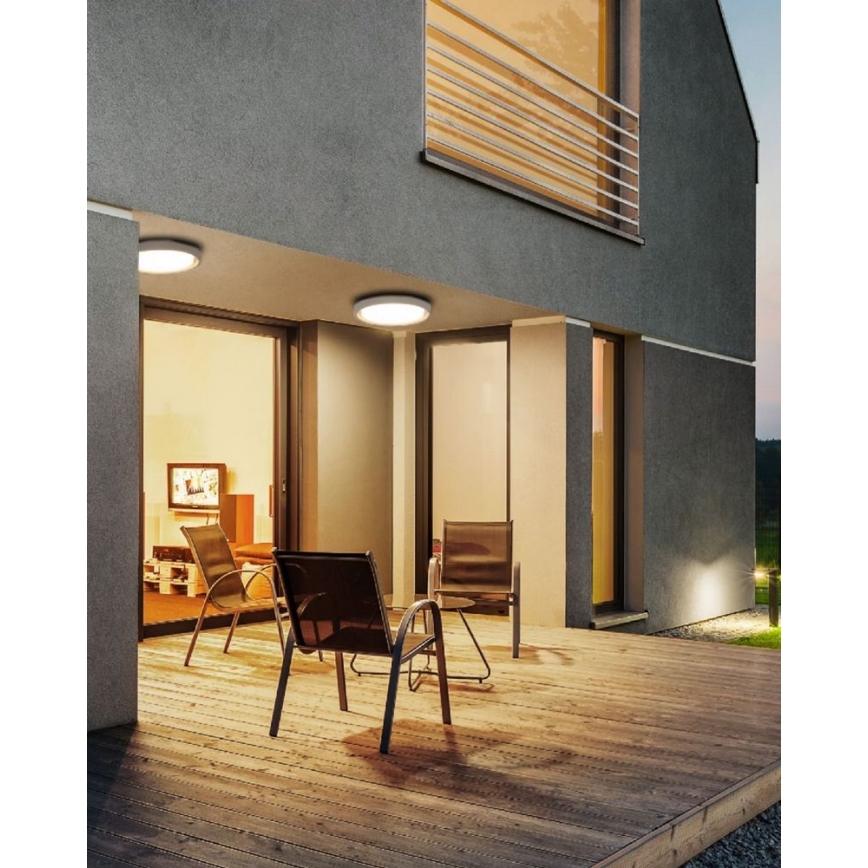 Redo 9180 - LED-Deckenleuchte für den Außenbereich BEZEL LED/25W/230V d 27 cm IP54 weiß
