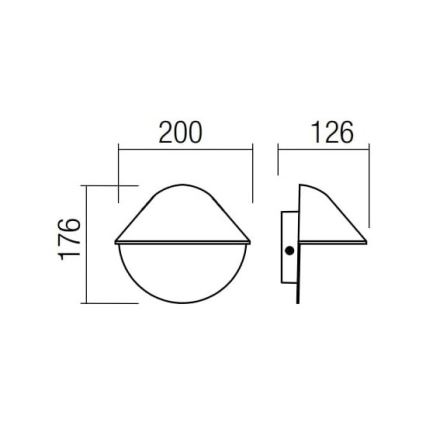 Redo 9496 - Outdoor-LED-Wandleuchte PACMAN LED/8W/230V IP44 anthrazit