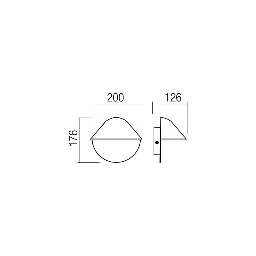 Redo 9496 - Outdoor-LED-Wandleuchte PACMAN LED/8W/230V IP44 anthrazit