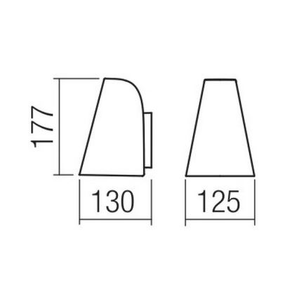 Redo 9529 - Wandbeleuchtung ALVAR 1xGU10/35W/230V IP44