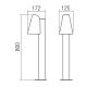 Redo 9532 - Aussenlampe ALVAR 1xGU10/35W/230V IP44