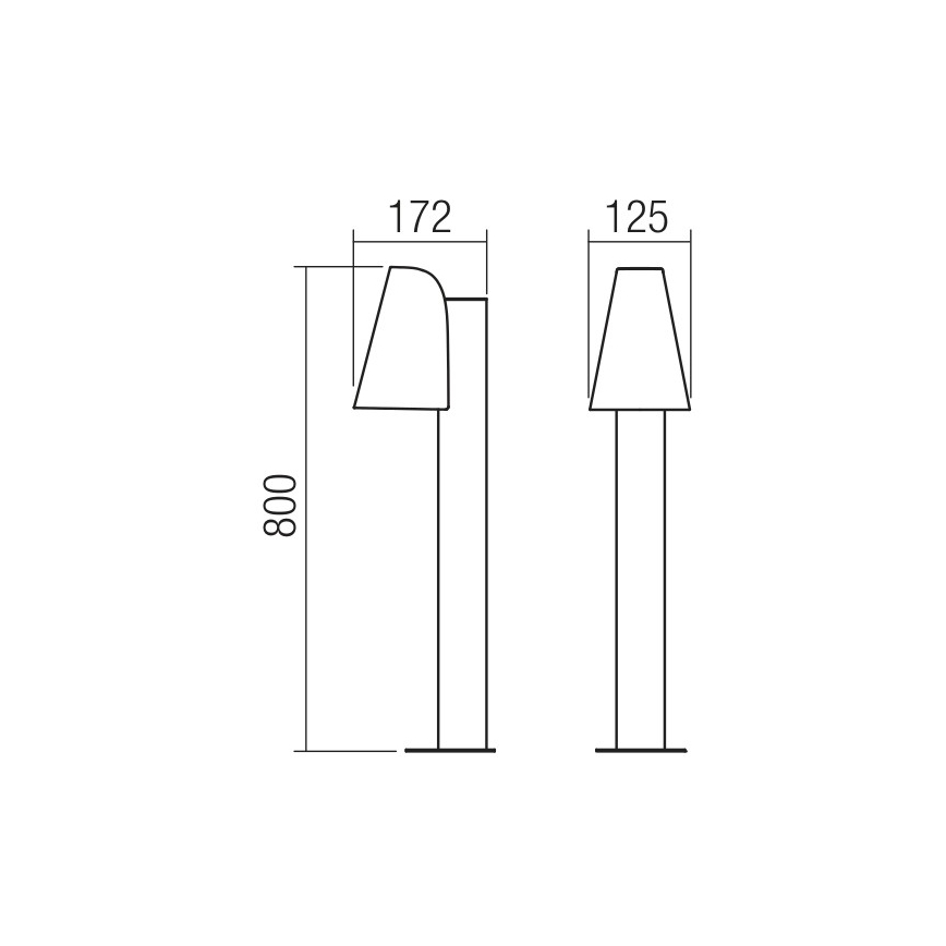 Redo 9532 - Aussenlampe ALVAR 1xGU10/35W/230V IP44