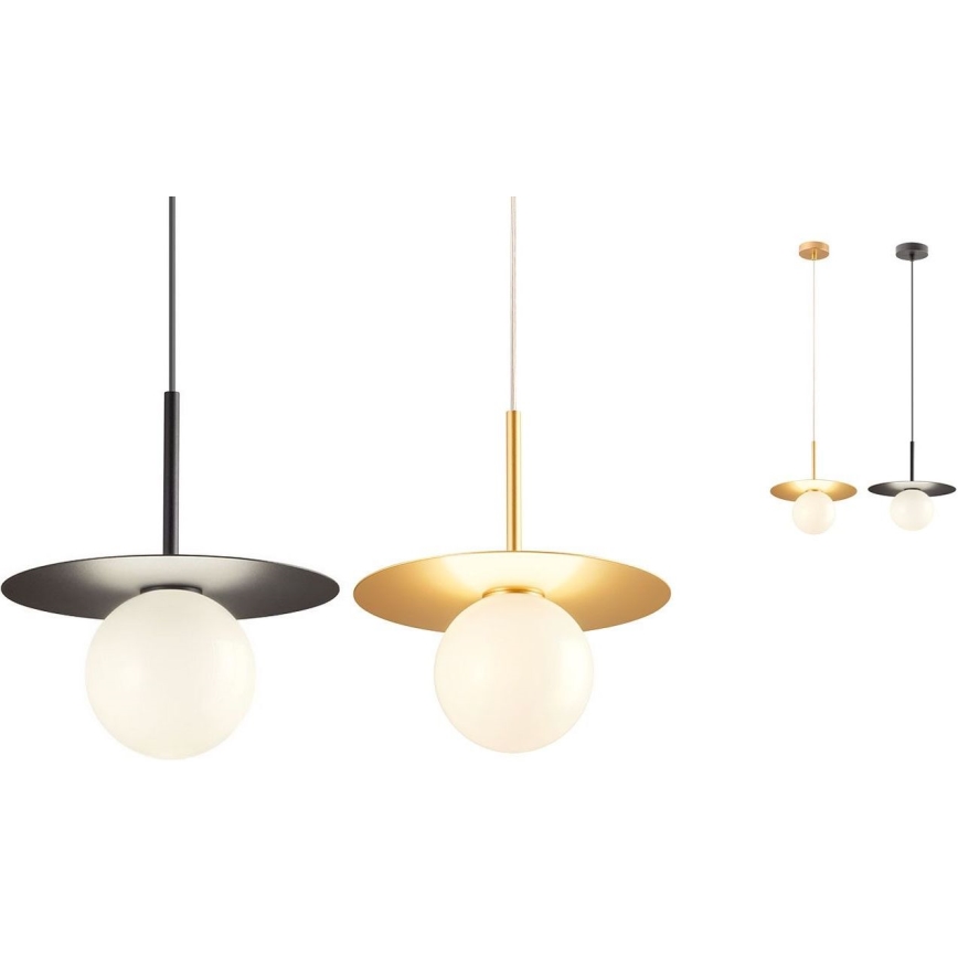 Redo UN1696_1 - Ersatzlampenschirm für Hängeleuchte und Lampe PLATO d 10 cm weiß