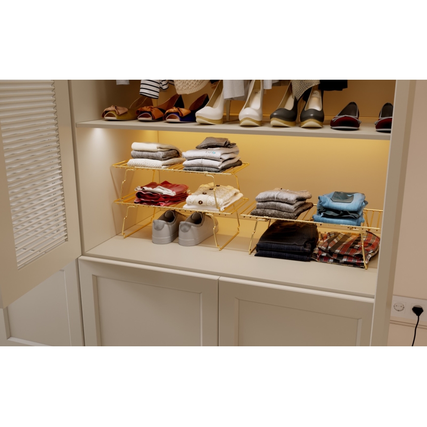 Regal-Organizer 42x19 cm golden