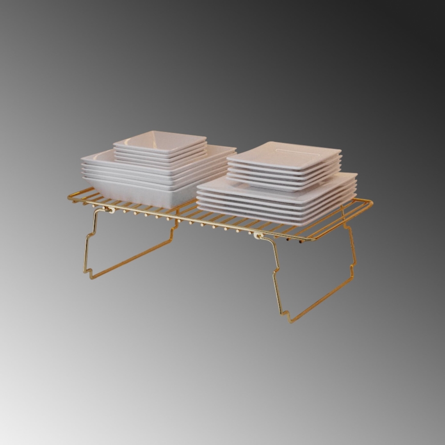 Regal-Organizer 42x19 cm golden
