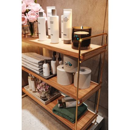 Regal-Organizer 45x40 cm golden/braun