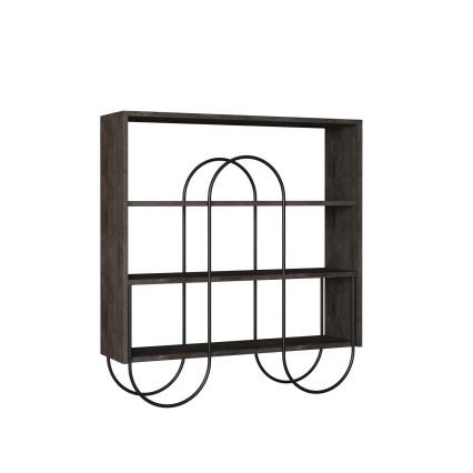 Regalteil NORFOLK 99x96 cm braun/schwarz