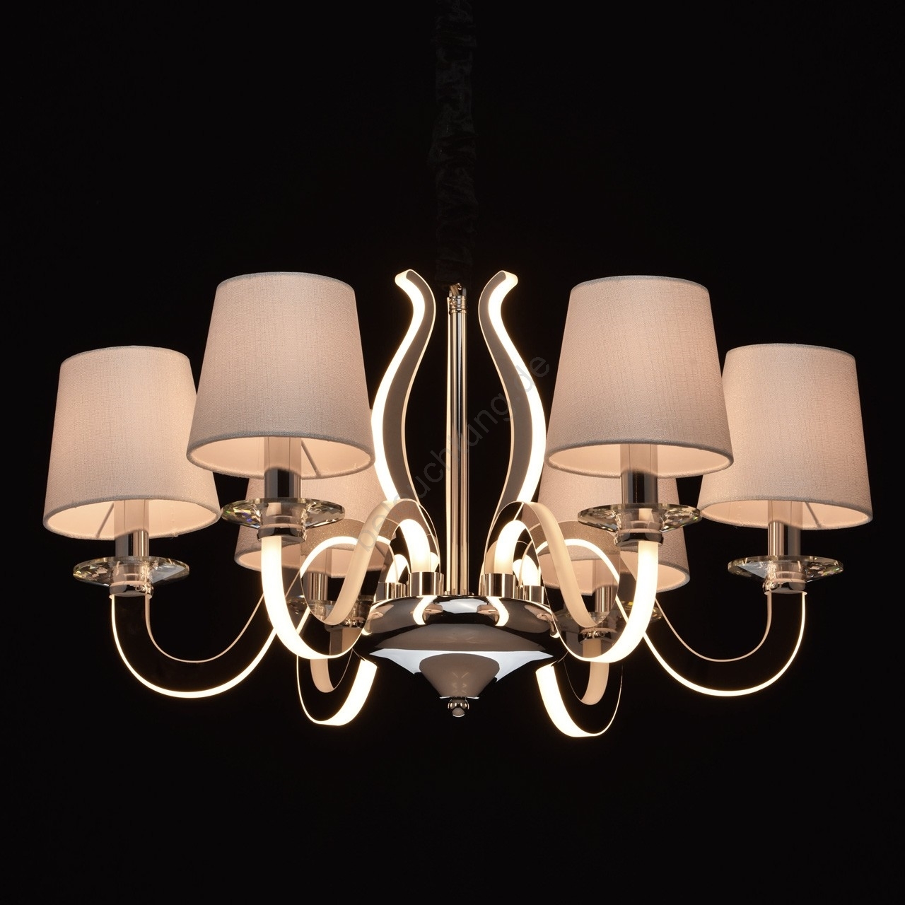 RegenBogen - LED-Kronleuchter an Schnur MEGAPOLIS LED/60W/230V + 6xE14