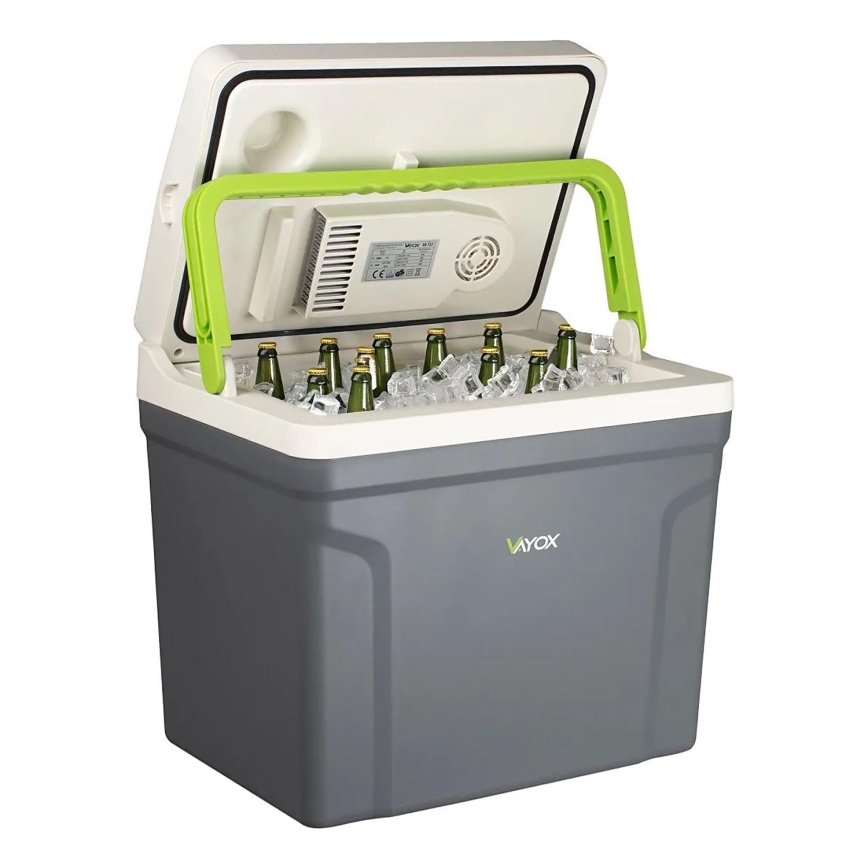Reise-Kühlbox mit Heizfunktion 27 l 230V/12V/24V grau