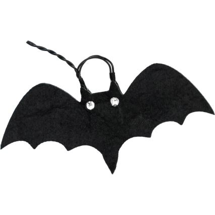 Dekorative LED-Kette HALLOWEEN 10xLED/2xAA/warmweiβ 1,3m Fledermäuse