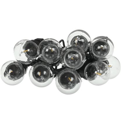 Dekorative LED-Outdoor-Lichterkette GARLAND G45 10xE27/230V 8m IP44 warmweiβ