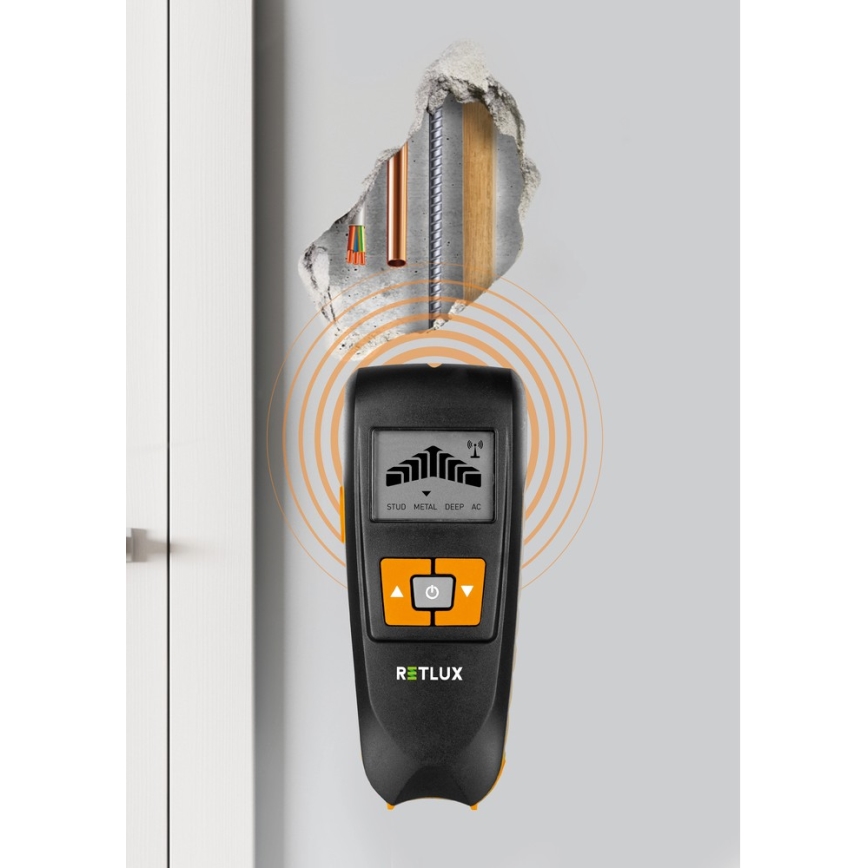 Digitaler Unterputzdetektor 4in1 9V 1x6LR61