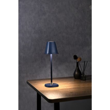 Dimm- und aufladbare LED-Tischleuchte LED/3W/1800 mAh dunkelblau