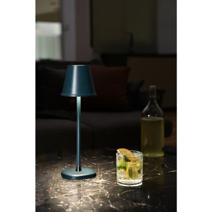 Dimm- und aufladbare LED-Tischleuchte LED/3W/1800 mAh dunkelblau