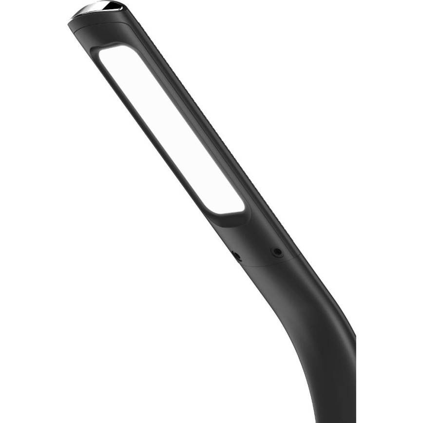 Dimmbare LED-Tischleuchte mit kabelloser Qi-Aufladung 5W und Anzeige LED/6W/230V/1xCR2032 3000/4000/6000K schwarz