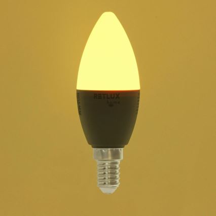 Dimmbare LED-RGBW-Lampe C37 E14/4,5W/230V 2700-6500K Wi-Fi Tuya