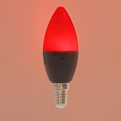 Dimmbare LED-RGBW-Lampe C37 E14/4,5W/230V 2700-6500K Wi-Fi Tuya