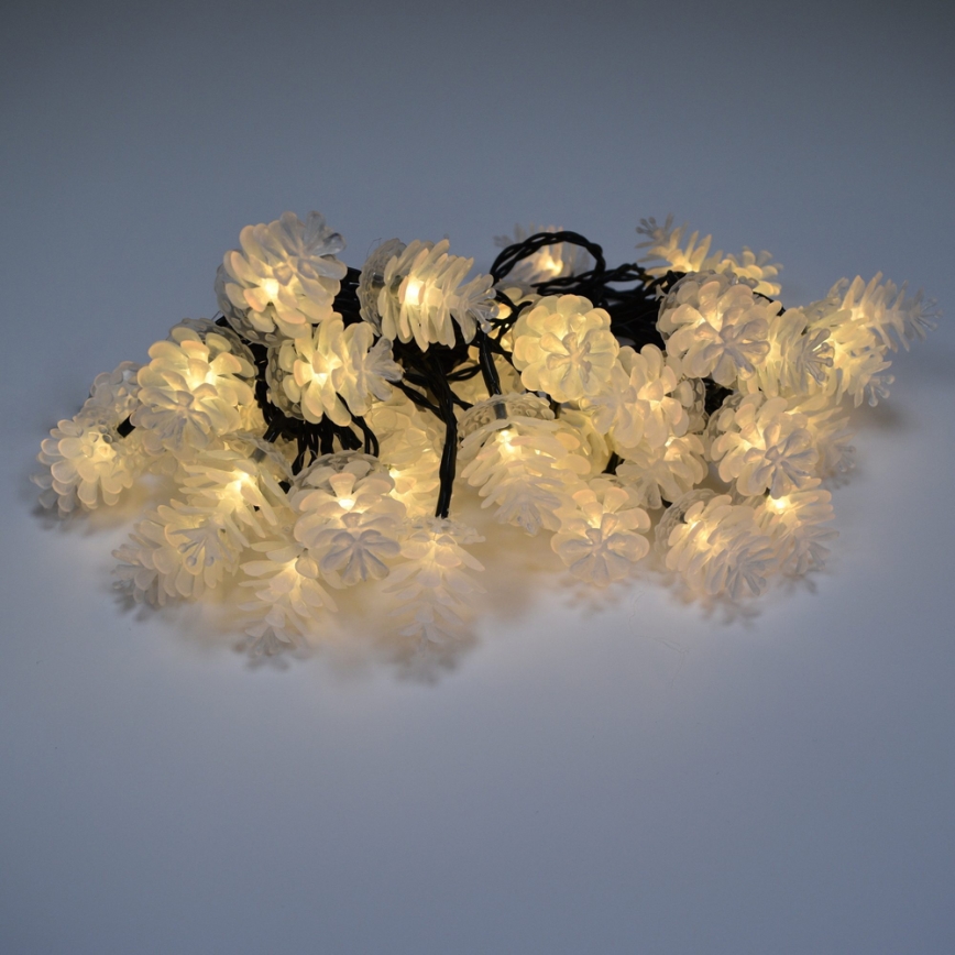 LED-Außen-Lichterkette 40xLED/15m IP44 warmweiß