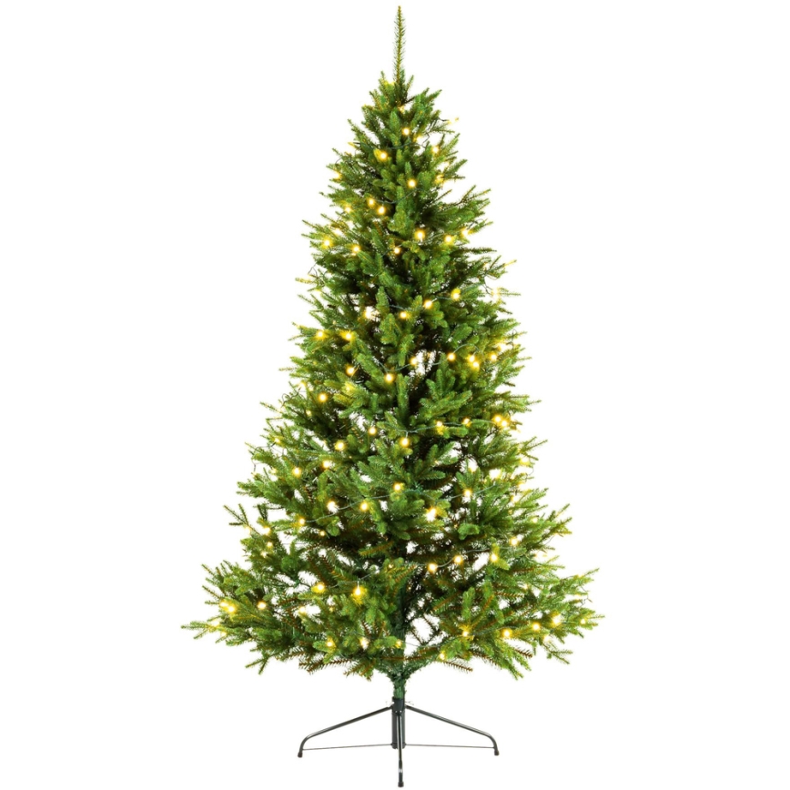LED-Außen-Weihnachtslichterkette 100 LEDs / 8 Funktionen 15 m IP44 warmweiß