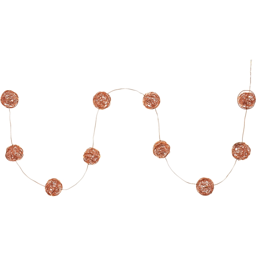 LED-Dekorationskette 10xLED/2xAA warmweiß