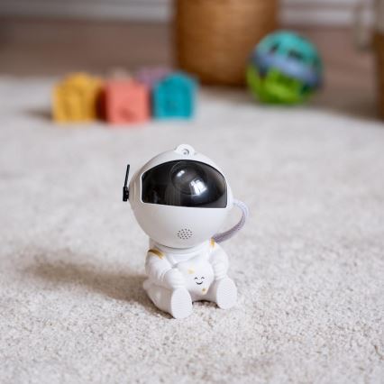 LED Kinderprojektor 230V Astronaut 12,5 cm + Fernbedienung
