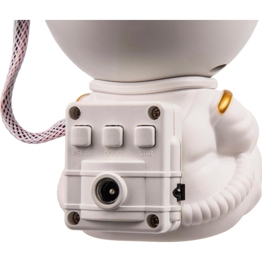 LED Kinderprojektor 230V Astronaut 12,5 cm + Fernbedienung