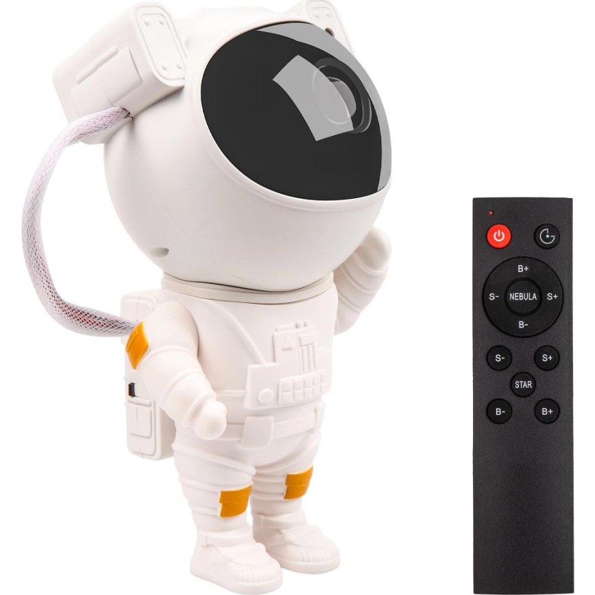 Retlux - LED-Kinderprojektor 230V Astronaut 23,3 cm + Fernbedienung