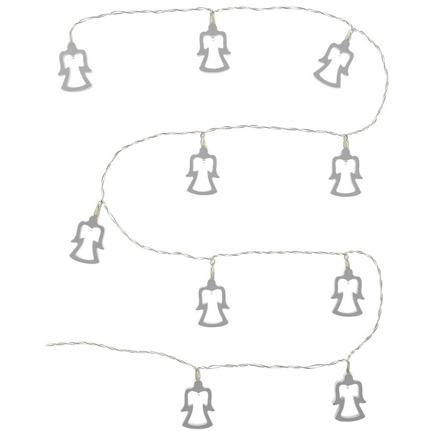 LED-Lichterkette 10×LED/2×AA 1,8 m warmweiß