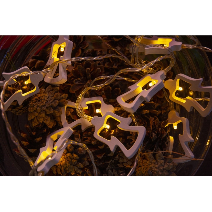 LED-Lichterkette 10×LED/2×AA 1,8 m warmweiß