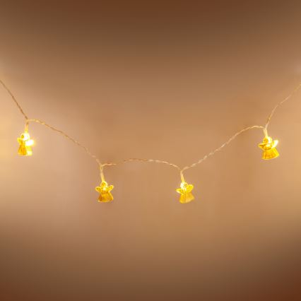 LED-Dekorations-Lichterkette 10xLED/2xAA 1,65m warmweiß