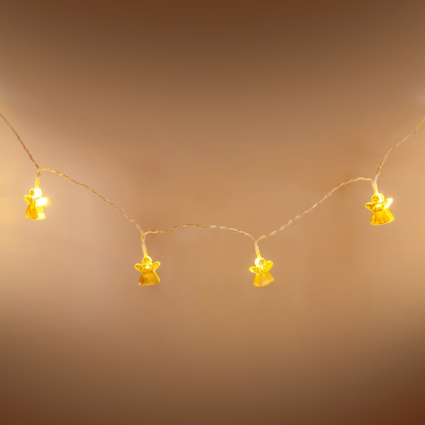 LED-Dekorations-Lichterkette 10xLED/2xAA 1,65m warmweiß