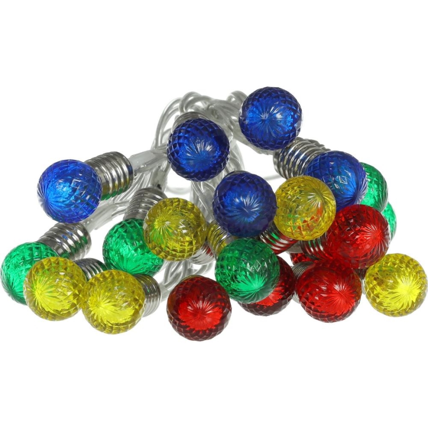 LED-Lichterkette 20xLED/2xAA/warmweiß 1,8m Birnen