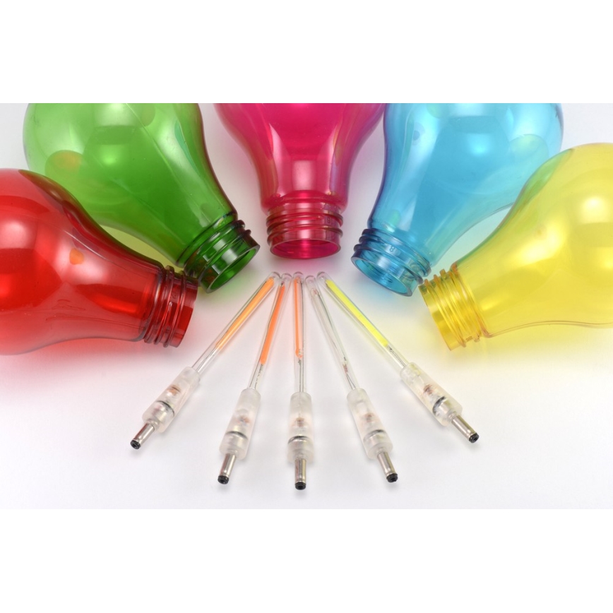 LED Outdoor Deko-Kette 10xA60 7,5m IP44 multicolor