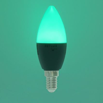 LED RGBW dimmbare Lampe C37 E14/4,5W/230V 2700-6500K Wi-Fi Tuya