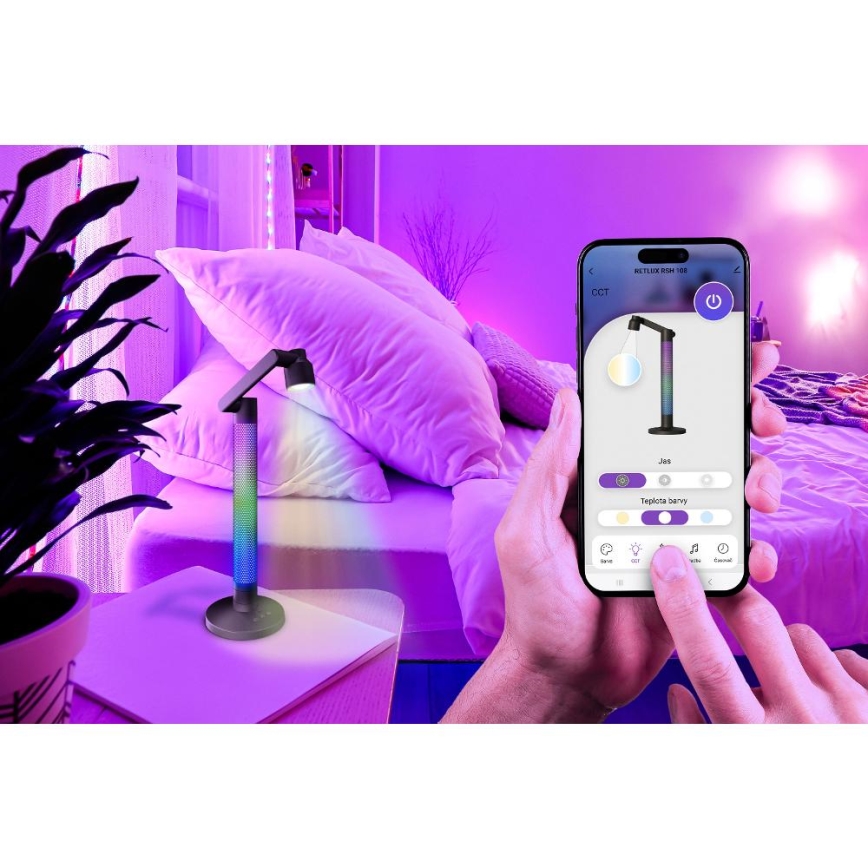 LED RGBW dimmbare Tischlampe LED/10W/5V 2700-6000K Wi-Fi Tuya + Fernbedienung