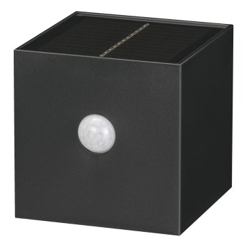 Retlux - LED-Solar-Wandleuchte mit Sensor LED/1W/3,7V 1200 mAh IP44 schwarz