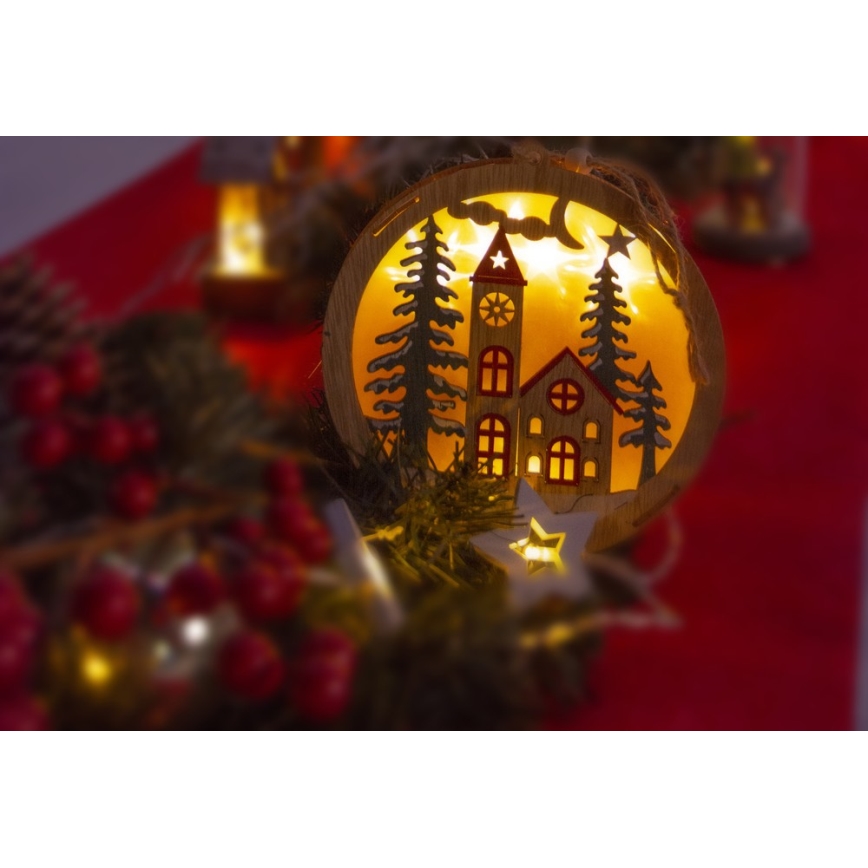 LED-Weihnachtsdekoration 5xLED/2xAAA warmweiß