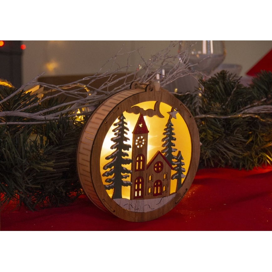 LED-Weihnachtsdekoration 5xLED/2xAAA warmweiß