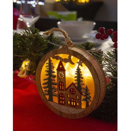 LED-Weihnachtsdekoration 5xLED/2xAAA warmweiß
