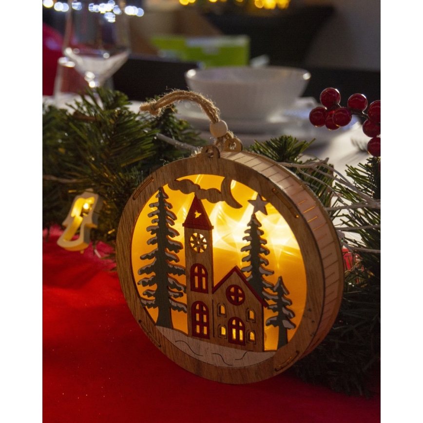 LED-Weihnachtsdekoration 5xLED/2xAAA warmweiß