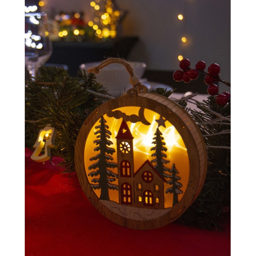 LED-Weihnachtsdekoration 5xLED/2xAAA warmweiß