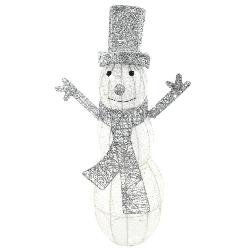 LED-Weihnachtsdekoration für den Außenbereich LED/3,6W/230V/kaltweiß 75 cm IP44 Schneemann