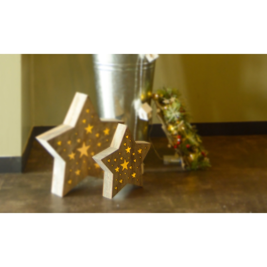 LED-Weihnachtsdekoration LED/2xAAA Stern