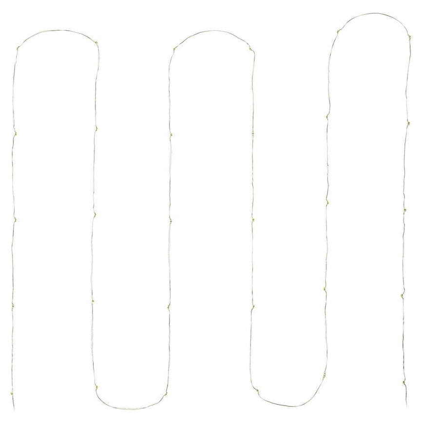 LED-Weihnachtskette 30xLED/3xAA 3,3m warmweiß