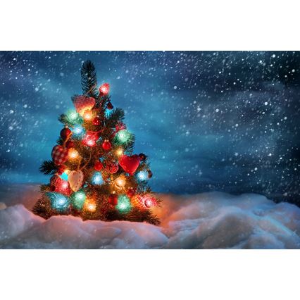LED-Weihnachtskette für draußen 80xLED/25m IP44 multicolor