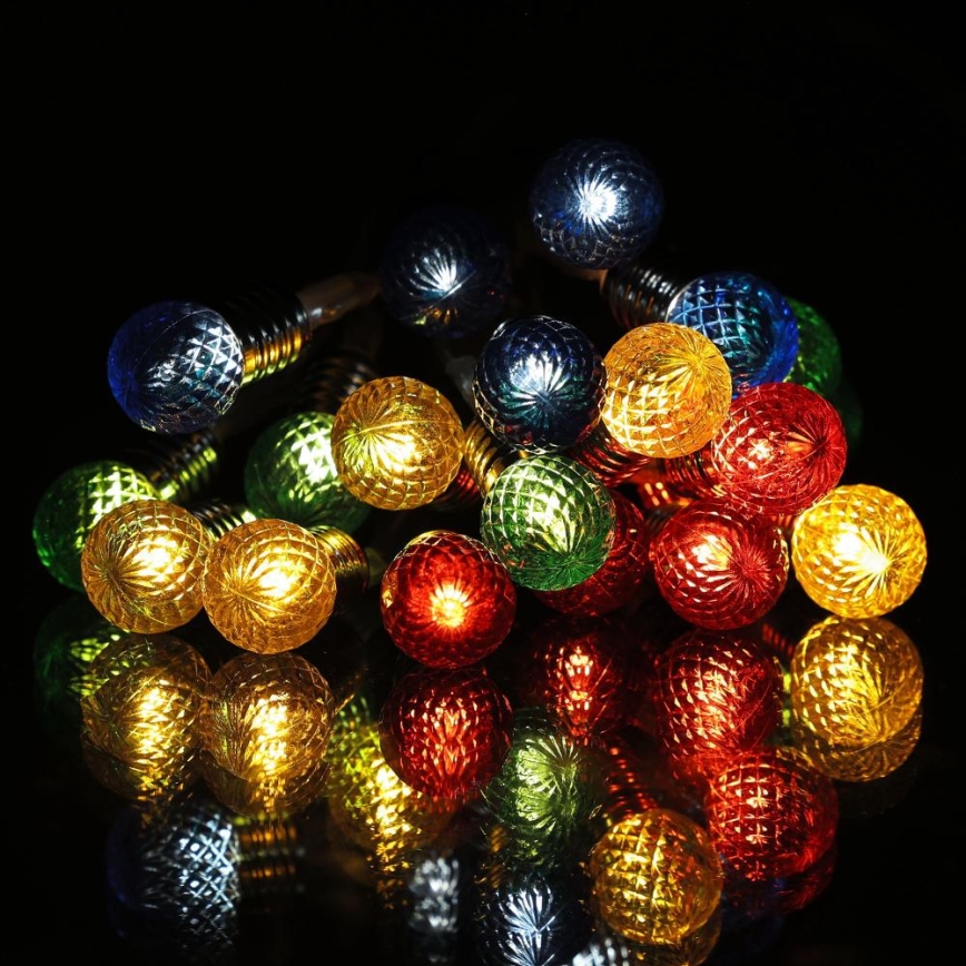 LED Weihnachtslichterkette 20xLED/2xAA/warmweiß 1,8m Birnen