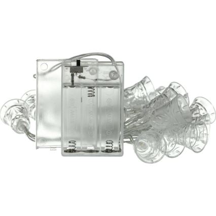 LED-Weihnachtslichterkette 20xLED/3xAA/warmweiβ 2,2m Glocken