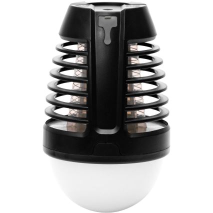 Retlux - Tragbare, wiederaufladbare LED-Lampe mit Insektenfalle LED/5W/1800 mAh IP44 schwarz