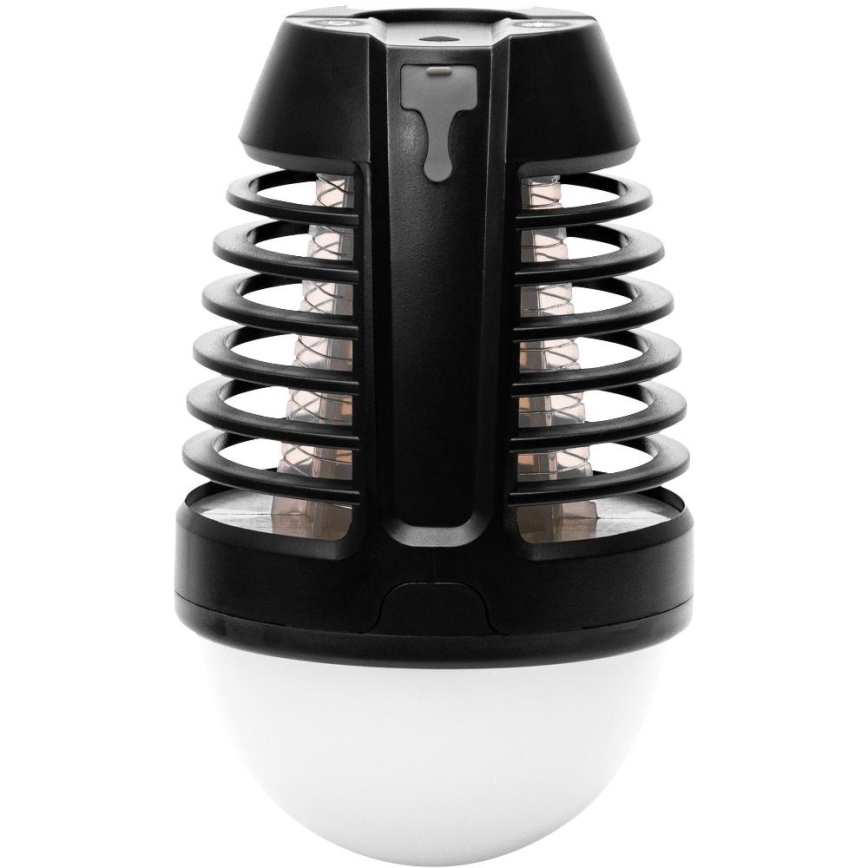 Retlux - Tragbare, wiederaufladbare LED-Lampe mit Insektenfalle LED/5W/1800 mAh IP44 schwarz
